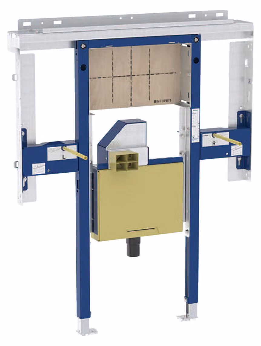 Elément Geberit Duofix pour lavabos ONE, saillie réduite, batterie murale, hauteur du local, siphon rotatif encastré, avec clou encastré, 111.082.00.2, 111.082.00.2