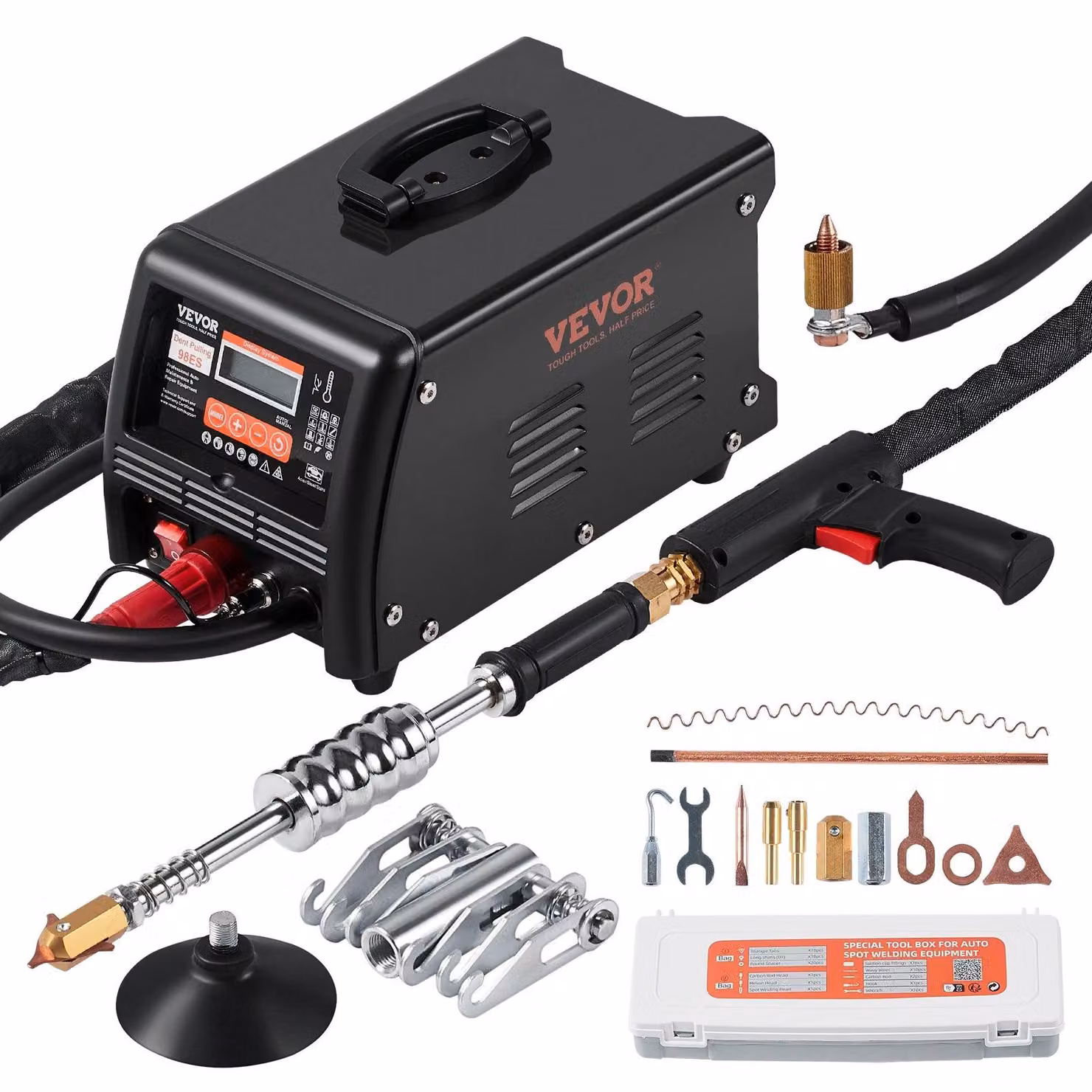 Lasmachine - Saldatrice a punti - Riparatore di ammaccature - Saldatrice per auto - Riparazione carrozzeria - Potenza: 3 kW - 9 modalità di saldatura