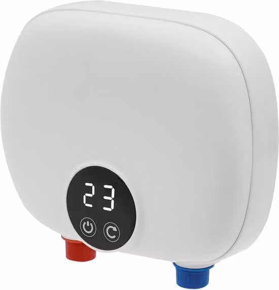 Scaldabagno elettrico portatile a flusso continuo da 5500 W con display LED - Mini scaldabagno