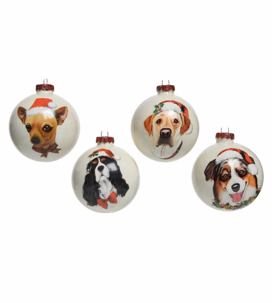 Sfera decorazione cane assortite