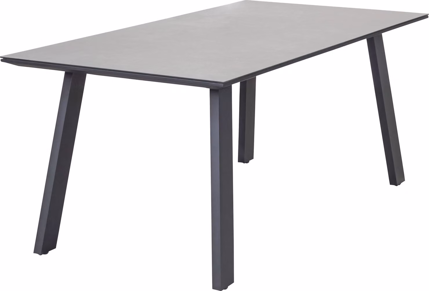 Tavolo da giardino Denver tavolo da pranzo tavolo da patio 180x90x75cm vetroceramica aspetto cemento