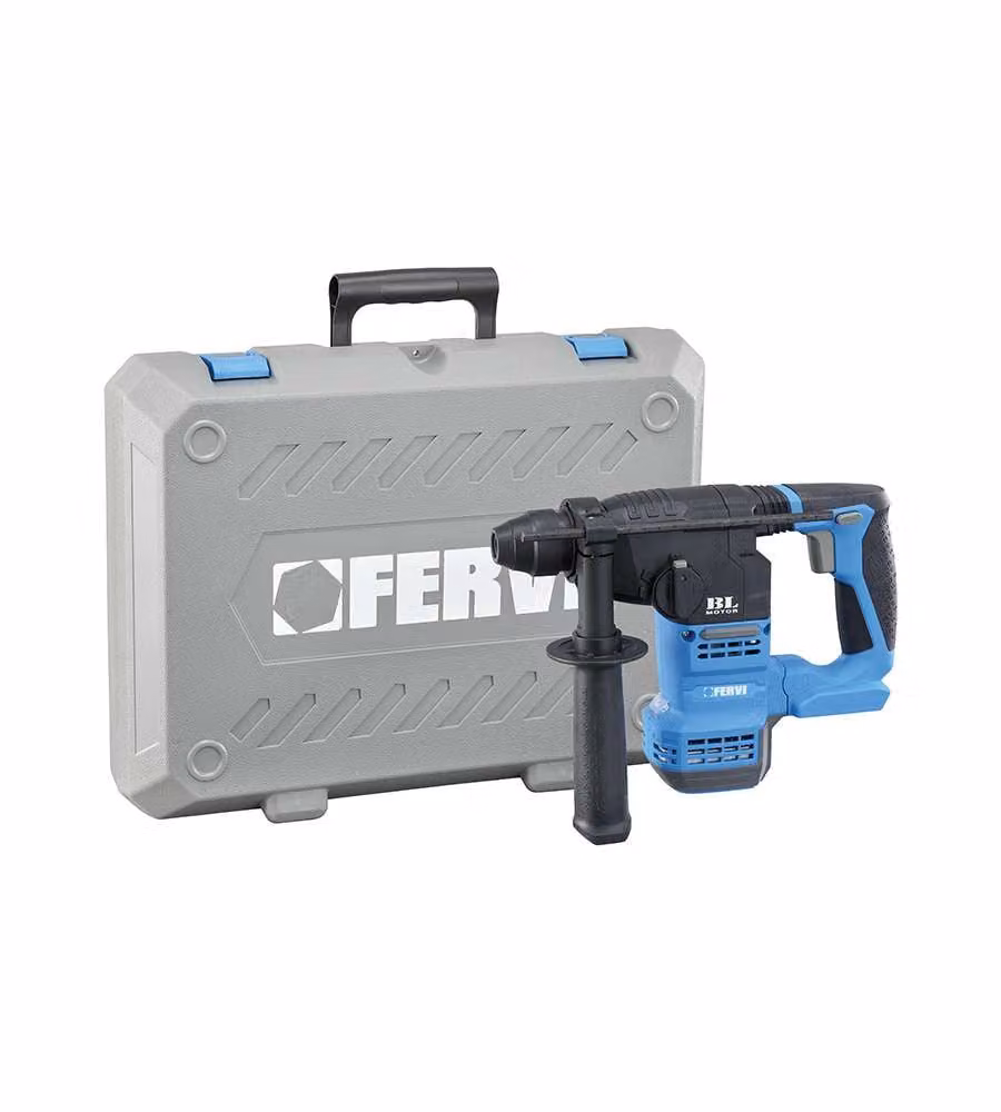 Fervi Martello Perforatore 20V Brushless SDS-Plus 2 Batterie 4Ah