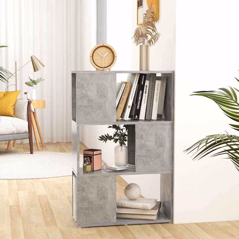 Libreria/Divisorio vidaXL in MDF Grigio Cemento L: 60 cm, P: 24 cm, H: 94 cm