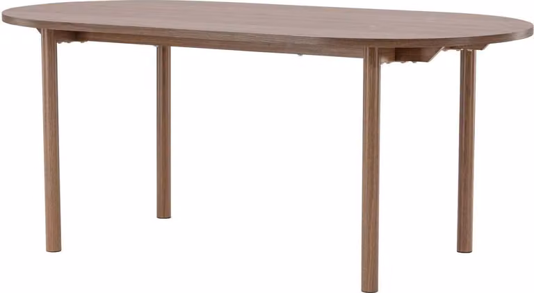 FURNLUX Tavolo da pranzo Andy Walnut 75cm / Hauptfarbe: Braun / Dimensioni: 75 x 180 x 75 cm