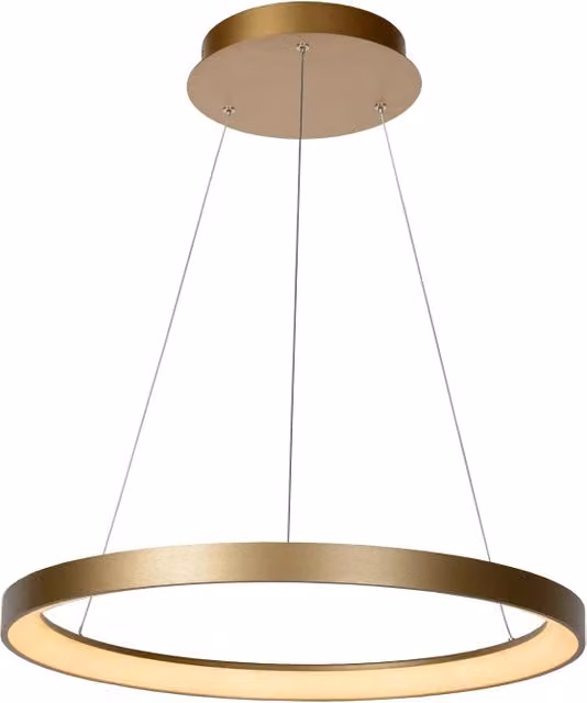 Lampada a sospensione Vidal anello oro LED 48W Lucide