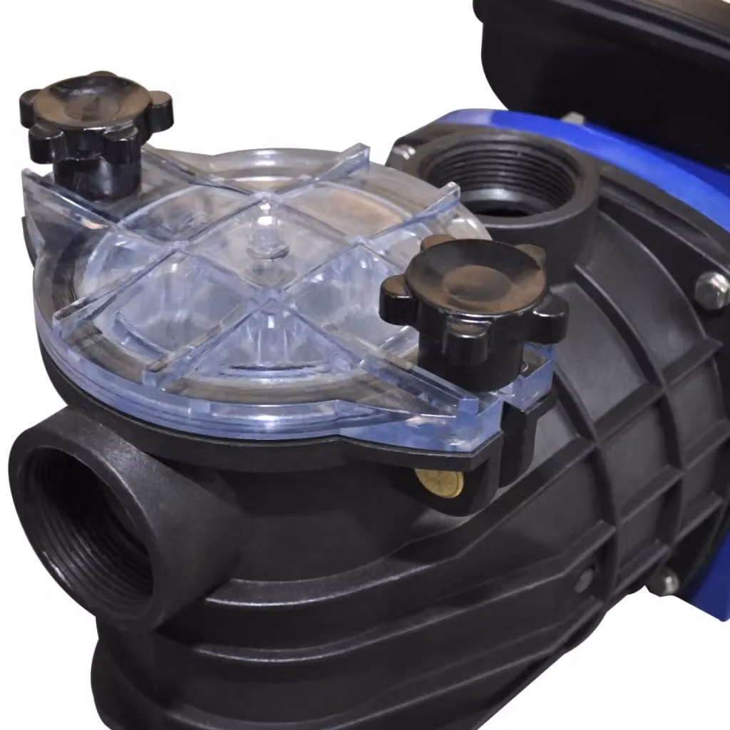 Pompa di filtrazione elettrica con cartuccia vidaXL, Blu e Trasparente, 1 1/2" – 2