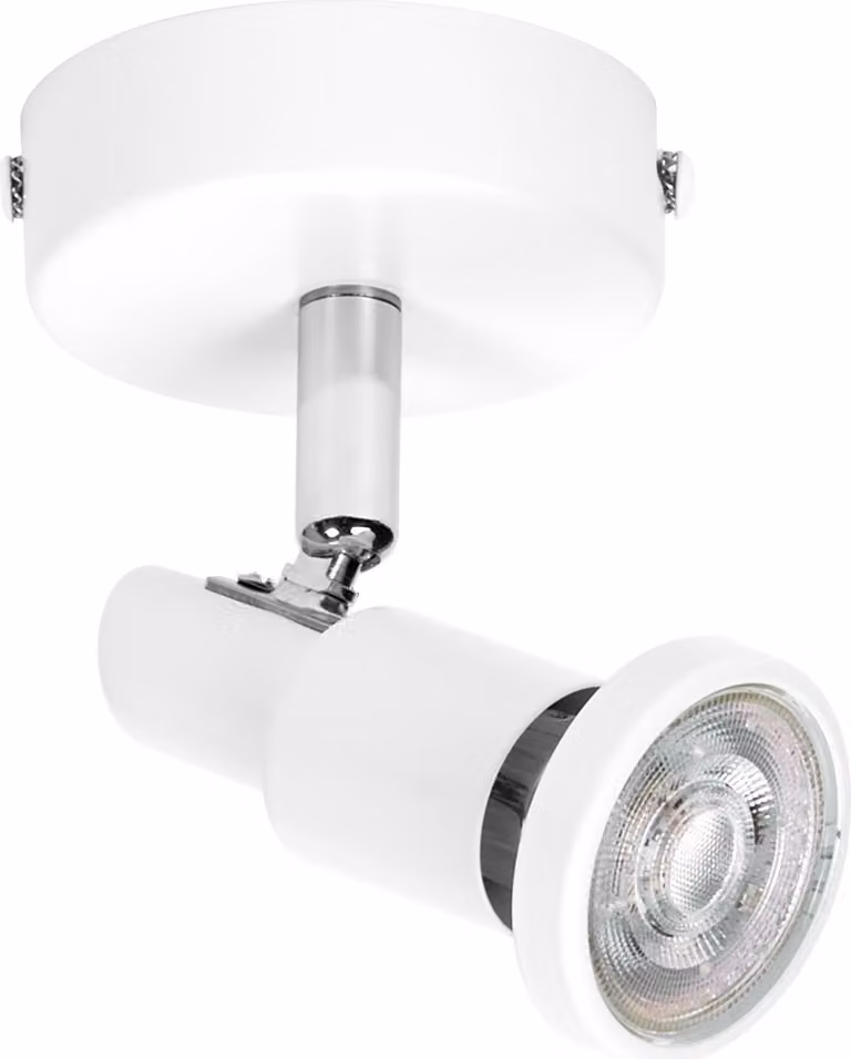 OSRAM LED SPOT GU10 1 x 3,4W, 230lm, bianco, temperatura di colore 2.700K, colore della luce bianco caldo, design senza tempo, lampada LED sostituibile, ideale per interni, CRI 90, teste regolabili