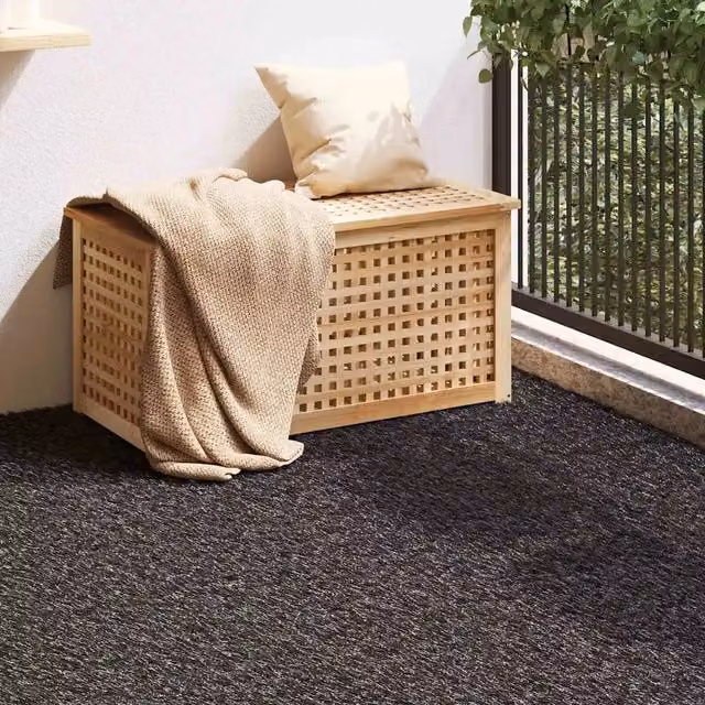 Erba artificiale Videx in plastica PP e PE, colore nero, L: 1000 cm, P: 100 cm, H: 3 cm