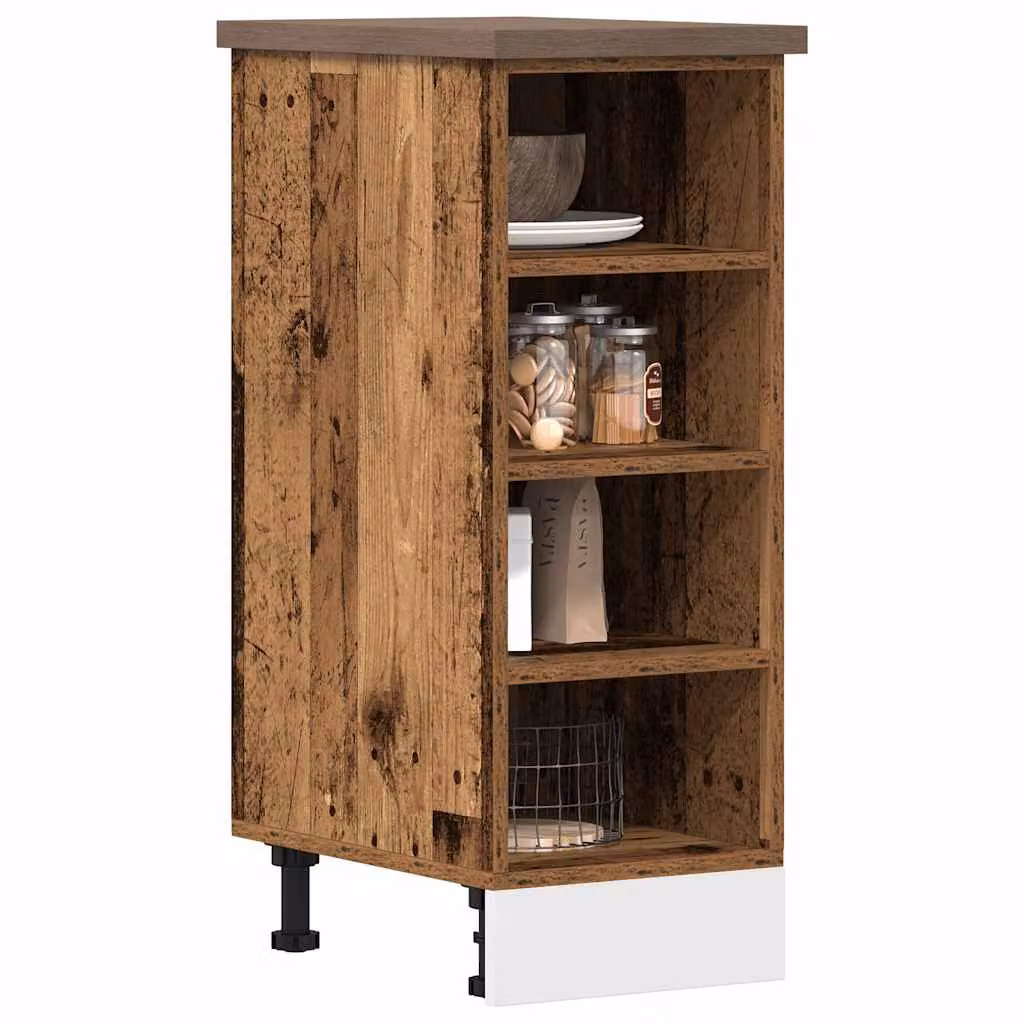 Armadio inferiore da cucina vidaXL Riga in legno marrone con ante a battente L/P/H: 30 x 44,5 x 81,5 cm