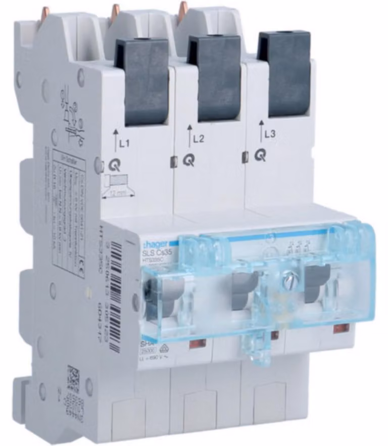 Interruttore Hager SLS 3P Cs-35A sbarra HTS335C