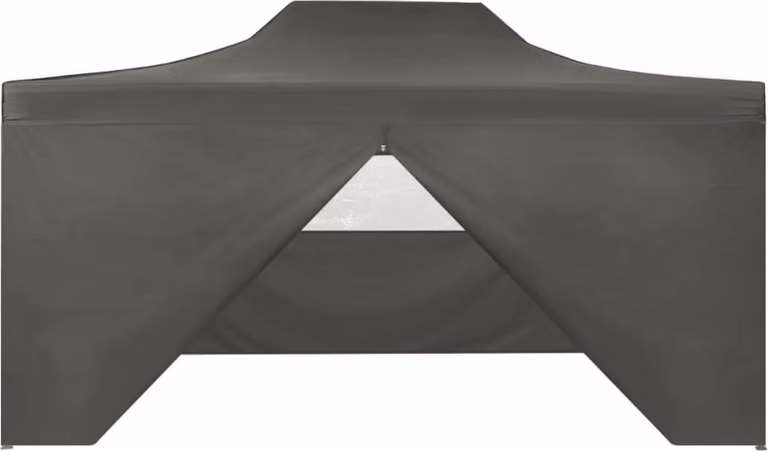 Tenda Pieghevole Pop-Up 4 Pareti Laterali 3x4,5 m Antracite