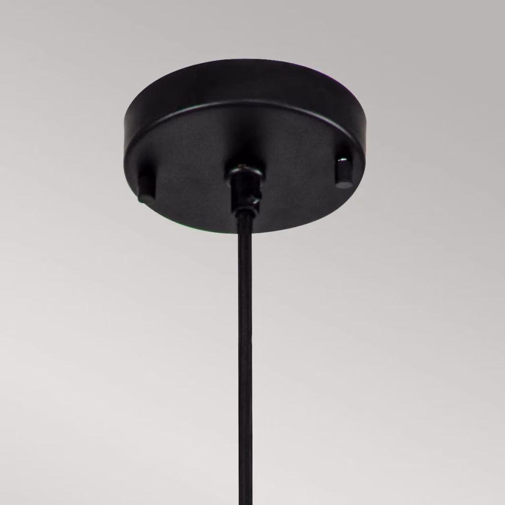 Lampada a sospensione Etoile Elstead in stile Art Déco, colore nero e oro, regolabile e dimmerabile – 2