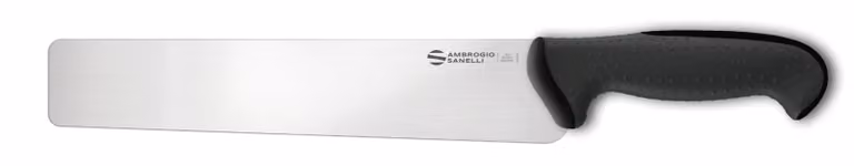 Coltello pasta linea Tecna di Sanelli Ambrogio, punta quadra cm 26, manico nero