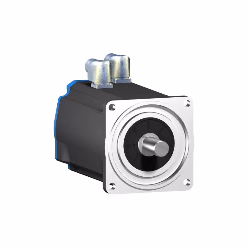 Servomotore Schneider Electric, Lexium BSH, 140 mm, 33,4 Nm, chiavetta, IP54, multigiro 128 P/U, M40+M23 ad angolo, freno BSH1404P12F2P
