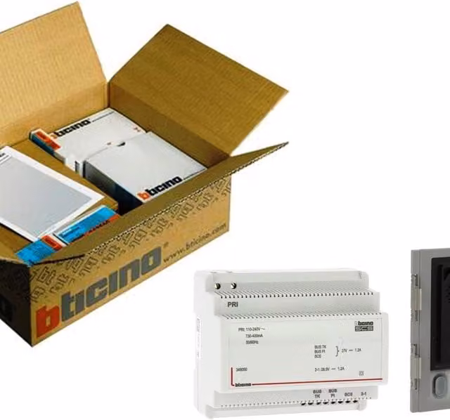 Videocitofono con filo BTICINO KIT BASE D'IMPIANTO A/V 5 MP 2 fili Bianco senza schermo