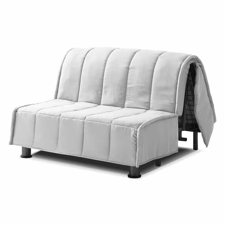 Copertura Divano Letto + Cuscini EVENING 120x190 cm Bianco