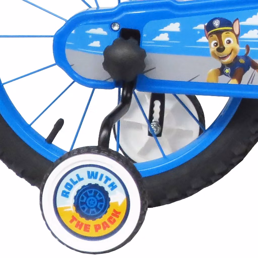 Bicicletta per bambini Paw Patrol da 16 pollici con freni caliper e stabilizzatori in acciaio Hi-Ten, colore rosso – 2
