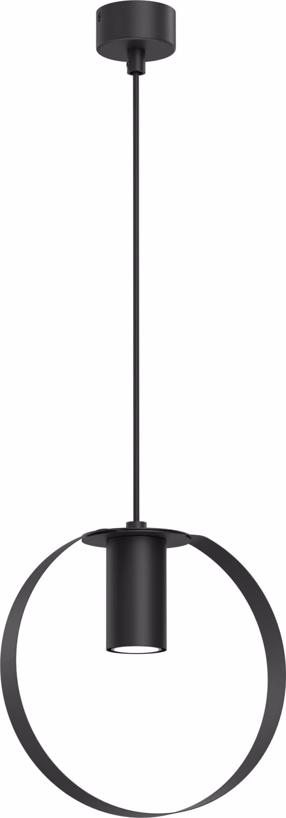 Lampada a sospensione nera a forma di cerchio verticale Ø20 cm ORTIGA 1xGU10 10W Shilo