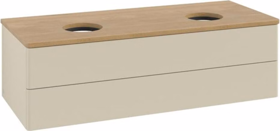 V&B Mobiletto senza struttura frontale, con illuminazione Antao 120x36x50cm, WBP hon. Oa, si Gr m Lac