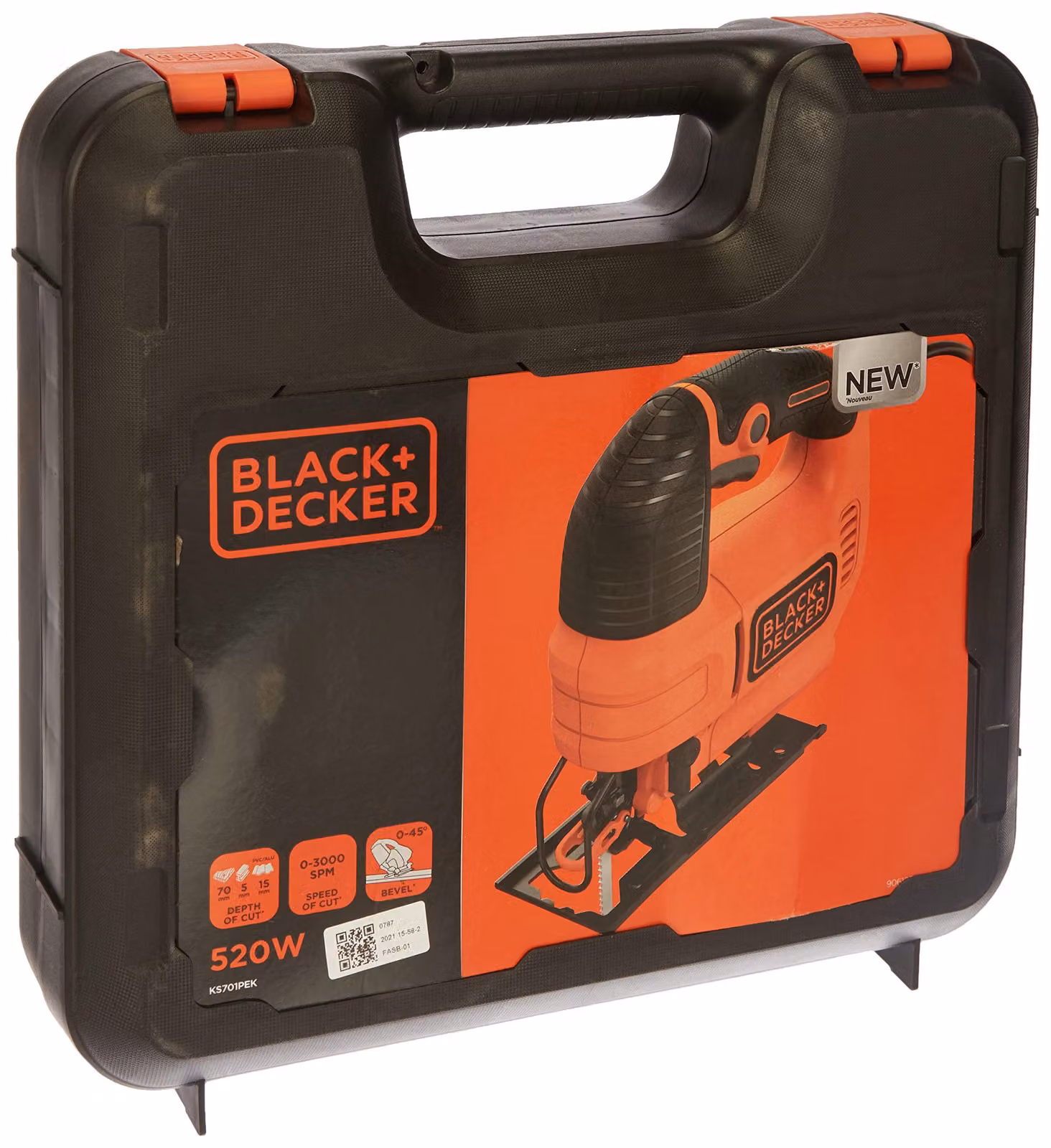 Sega circolare elettrica da taglio da 520 W, fornita con custodia, adatta per legno, metallo e plastica