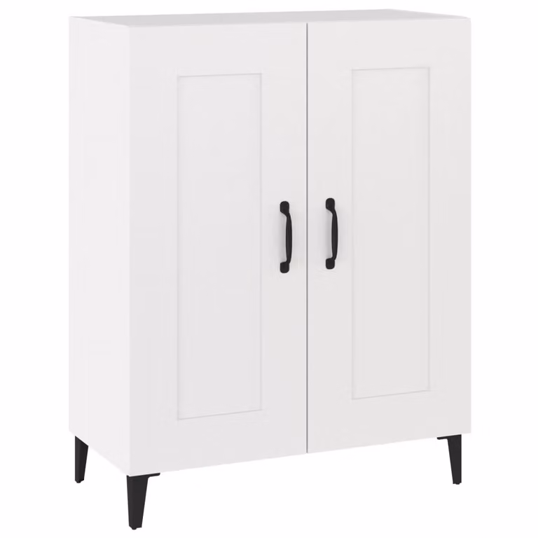 Credenza Bianca 69,5x34x90 cm in Legno Multistrato