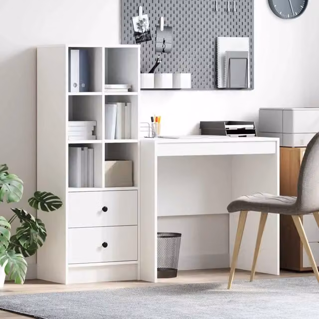 Scrivania Bianco 135,5 x 50 x 127 cm 2 pz 3337361