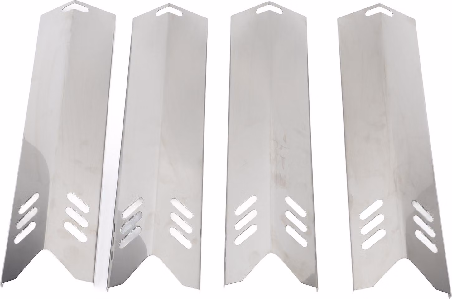 4 PC Piastre termiche regolabili per griglia Scudo Bruciatore forno in acciaio inox Coperchi BBQ Gas Tenda Deflex