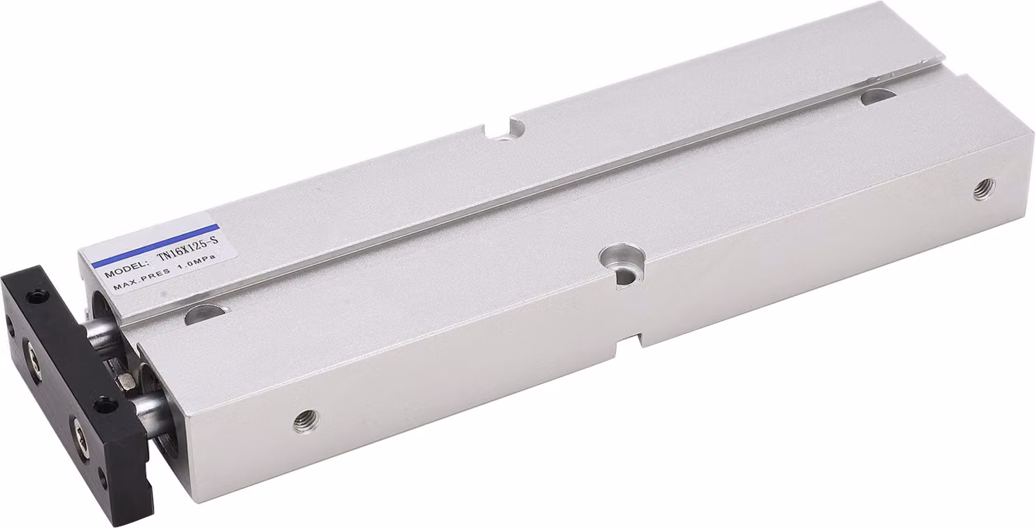 Cilindro pneumatico, a doppio effetto, in lega di alluminio, inossidabile, TN16, 0,10,9 MPa, 10200 mm (TN16X125-S)