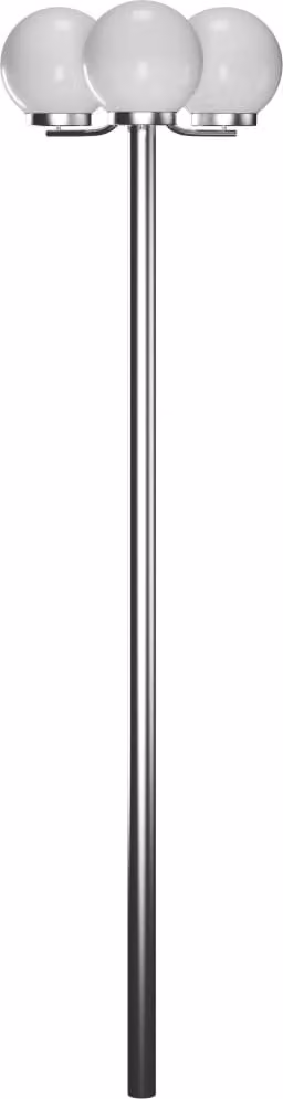 The Living Store Candelabro da giardino a 3 luci 220 cm