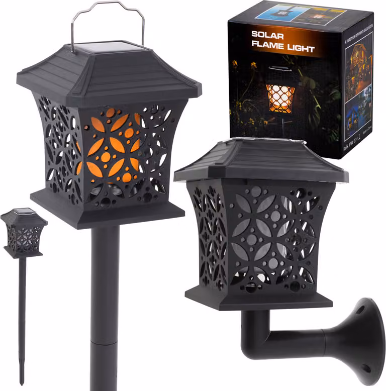 Lampada solare, lanterna a sospensione, piantana 12LED