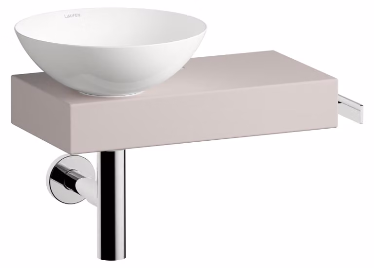 LAUFEN PICCOLO NOVO Plan de toilette, suspendu, tablette à droite, 1 trou pour robinet, sans trop-plein, 555x320x400mm, H561PN47081111, H561PN47081111