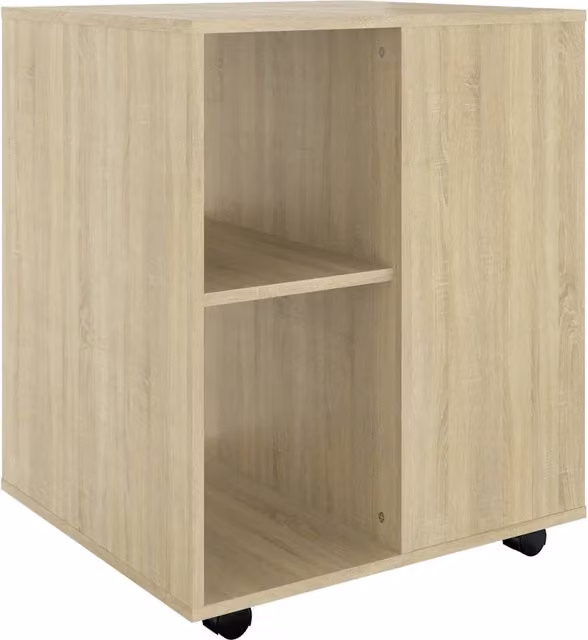 Cassettiera con rotelle moderna e funzionale da ufficio 60 x 53 x 72 cm in legno multistrato rovere sonoma 02_0047925