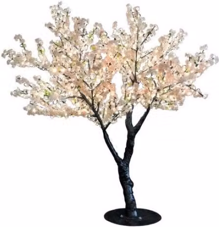 Albero di Sakura GIOCOPLAST NATALE con 1680 LED bianco caldo, protezione IP44, Altezza: 280 cm