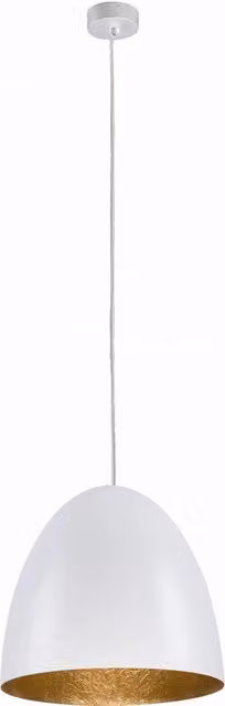 Lampada a sospensione EGG bianco/oro Ø39 Nowodvorski 9021