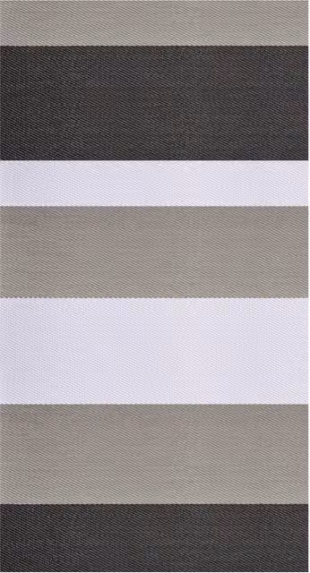 Tappeto Storesdeco a righe grigio in poliestere antiscivivolo L: 140 cm, P: 200 cm