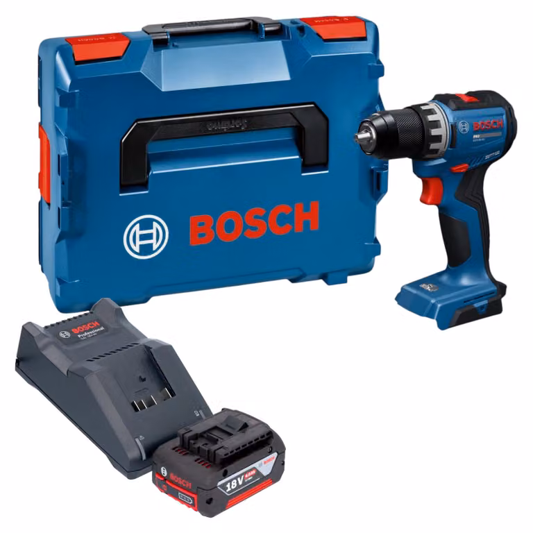 Trapano avvitatore a batteria Bosch GSR 18V-52 Professional 18 V 70 Nm brushless + 1 batteria da 4,0 Ah + caricabatterie + L-Boxx