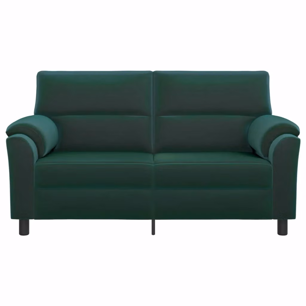 Divano moderno vidaXL in velluto verde scuro con coperture rimovibili L: 174 cm, P: 85 cm, H: 93 cm – 2