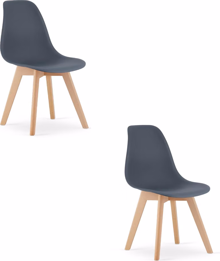 Sedia KITO - ardesia scura x 2