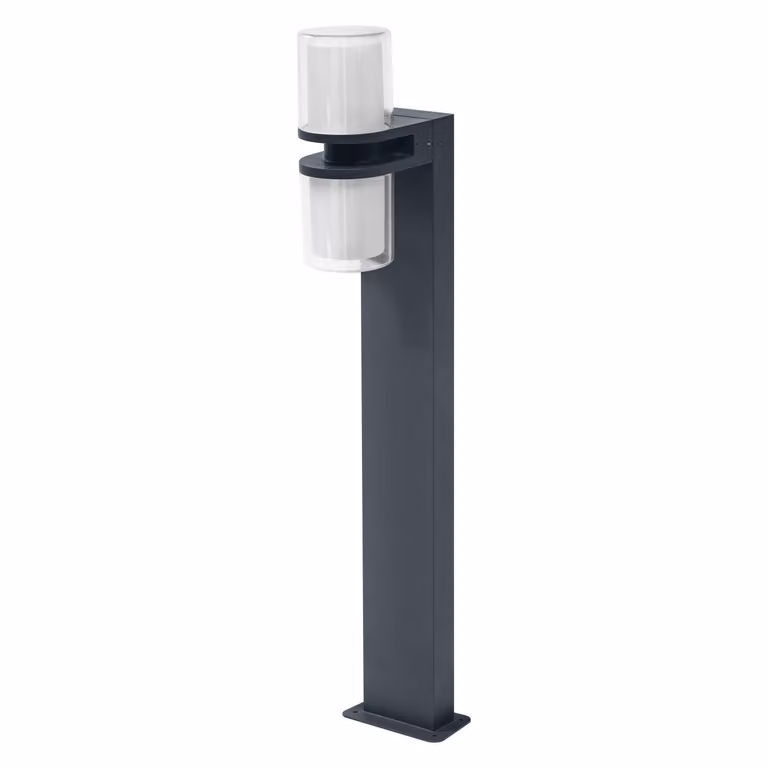 LEDVANCE SMART+ WI-FI UPDOWN FLARE 80 cm - lampada da terra LED dimmerabile grigio scuro per esterni in alluminio resistente, controllo colore RGB, 14 W, 3000 Kelvin bianco caldo, 1000 lumen, IP44