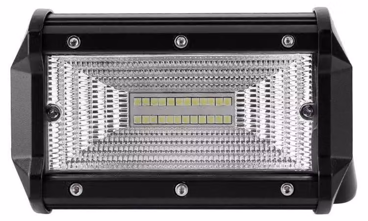 Faro/lampada da lavoro LED alogena universale da 72 W, 12 V–24 V, con luce diffusa, per auto, fuoristrada, autobus, furgoni e autocarri
