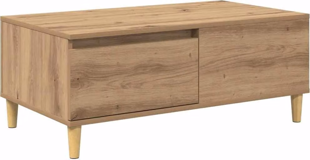 Tavolino da salotto Rovere artigianale 90 x 50 x 35 cm