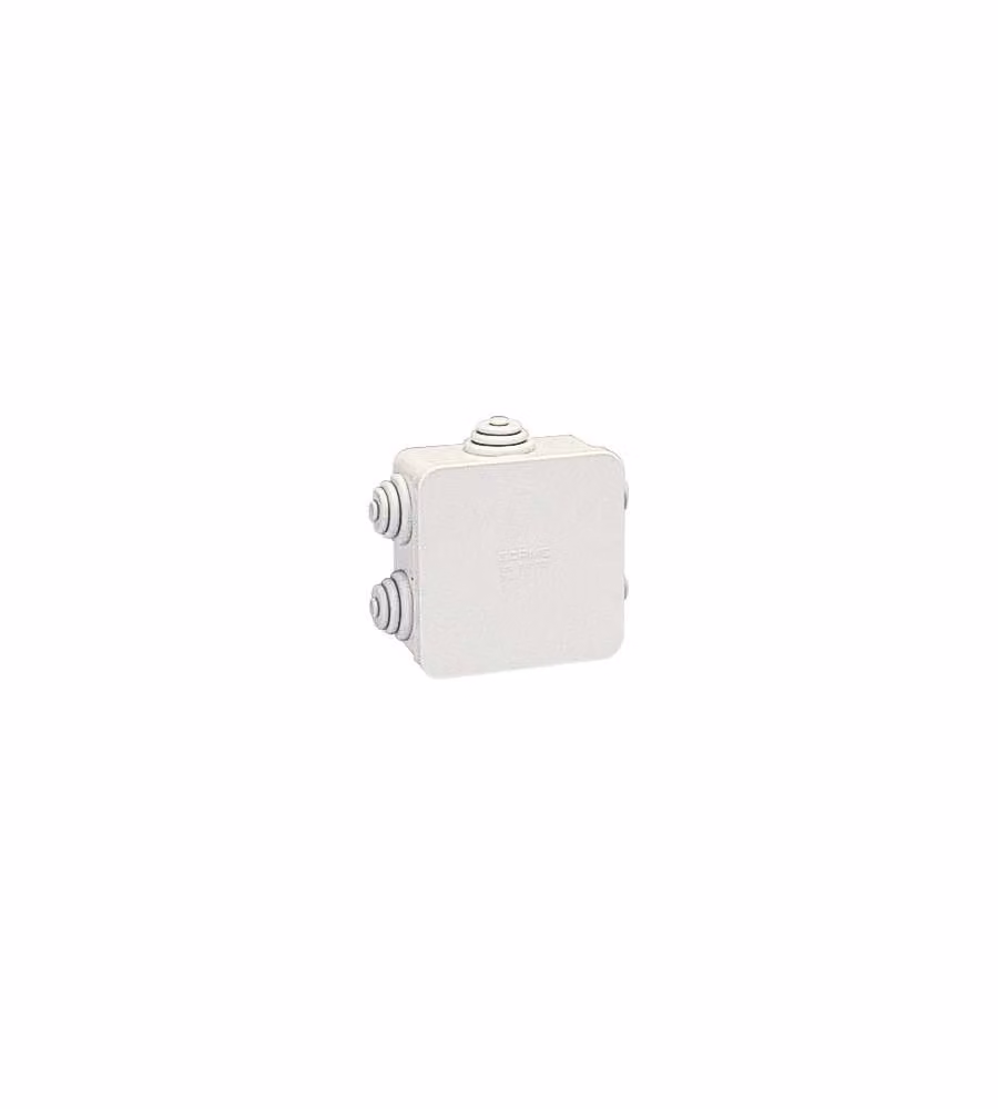Scatola di derivazione quadrata Poly Pool da parete in plastica grigia IP55 L/P/H: 8 x 8 x 8 cm
