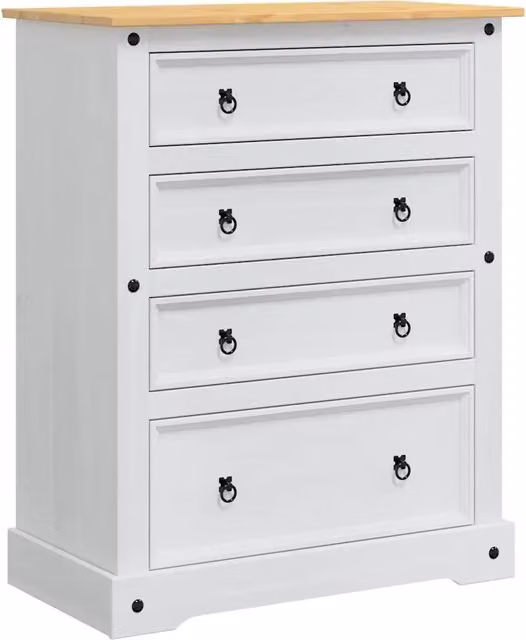 Cassapanche di stoccaggio Corona Bianco 92 x 48 x 114 cm CFW5612565