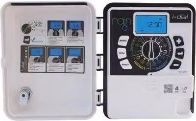 Centralina per irrigazione esterna Rain Zone Idial con trasformatore da 220V a 24V, colore bianco