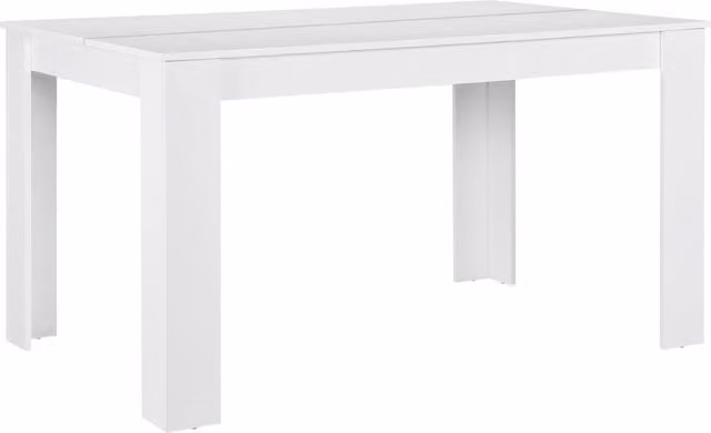Tavolo da pranzo Nora en.casa bianco per 6 persone L: 140 cm, P: 77 cm, H: 90 cm
