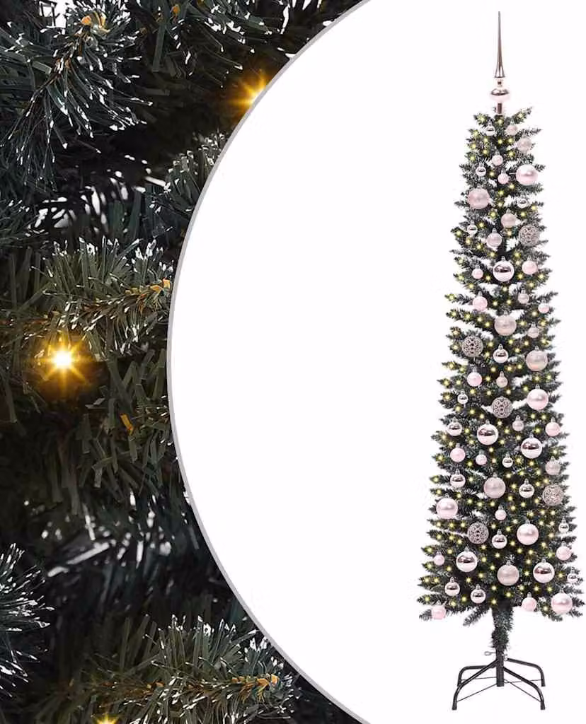 Albero di Natale artificiale con 300 LED Verde 180 cm