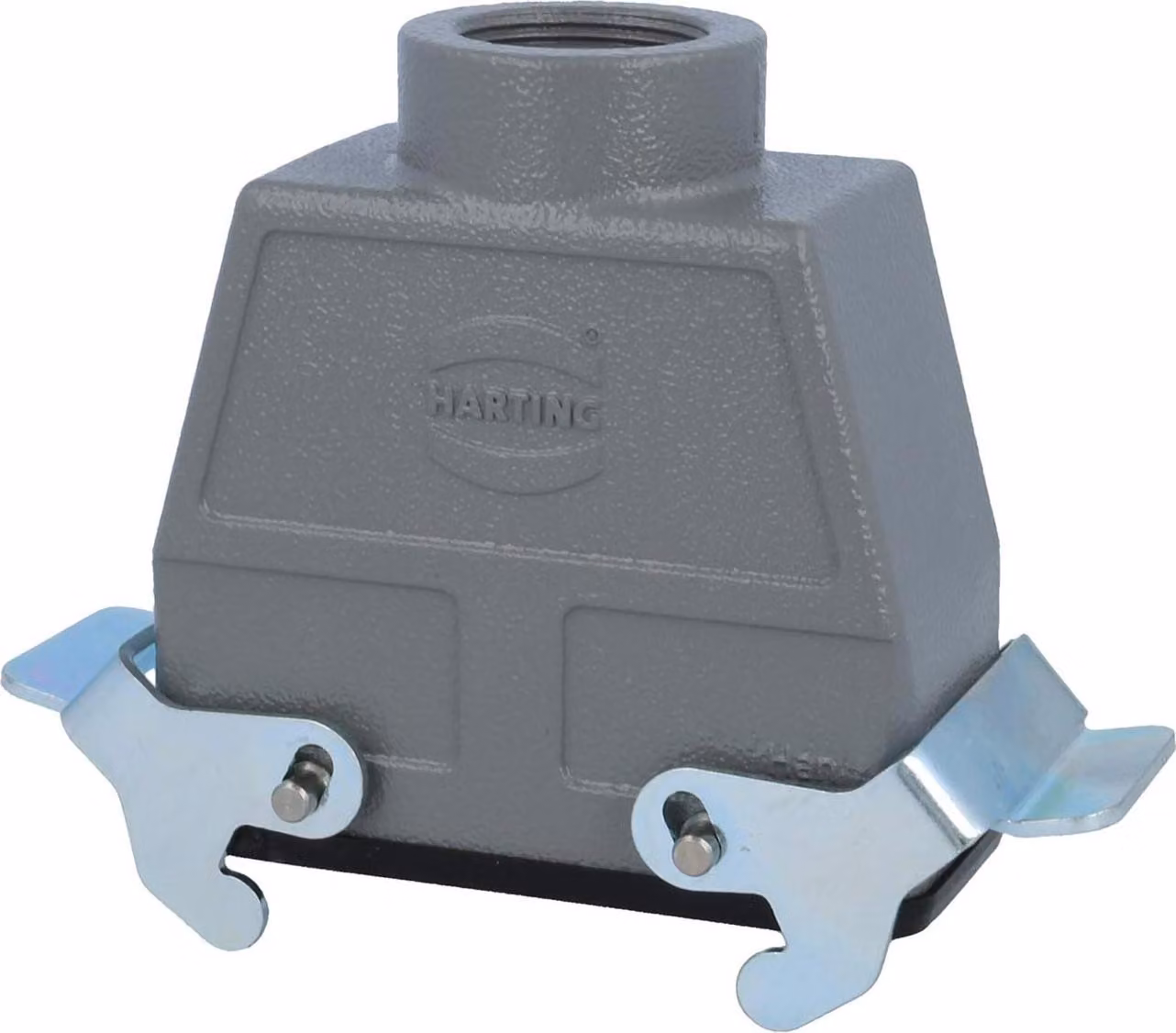 HARTING Han 16B Alloggiamento connettore alto, 1xPG21 uscita cavo diritta, con 2 staffe trasversali Vite di fissaggio PG21 Area di serraggio