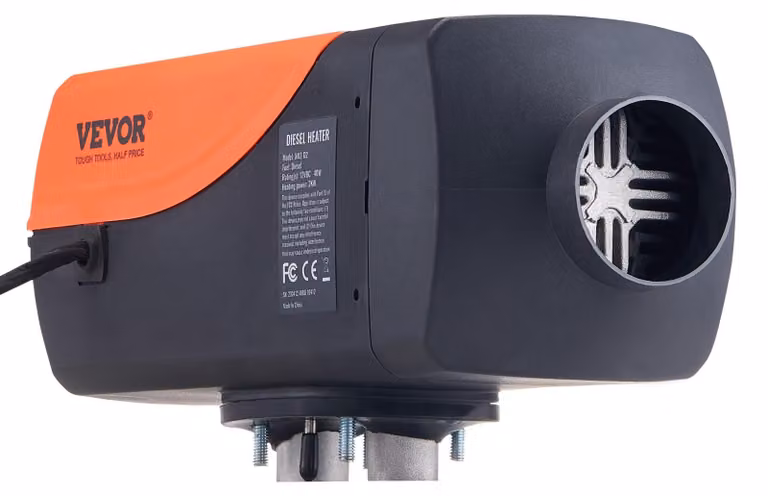 Stufa diesel portatile da 2 kW, con controllo tramite app Bluetooth e display LCD, ideale per auto e camper
