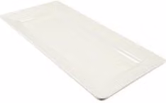 Vassoio rettangolare in melamina Ilsa Bianco L: 44,5 cm, P: 22 cm