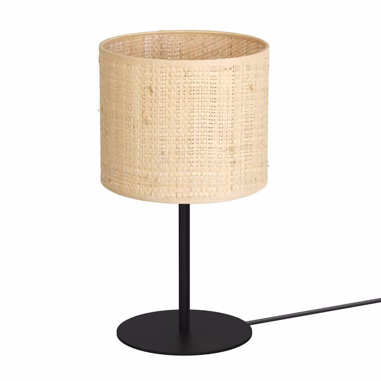 Lampada LUMINEX Lampada da tavolo RATTAN nero